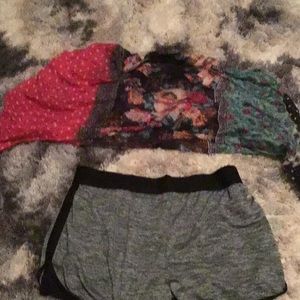Shorts and scarf final sale